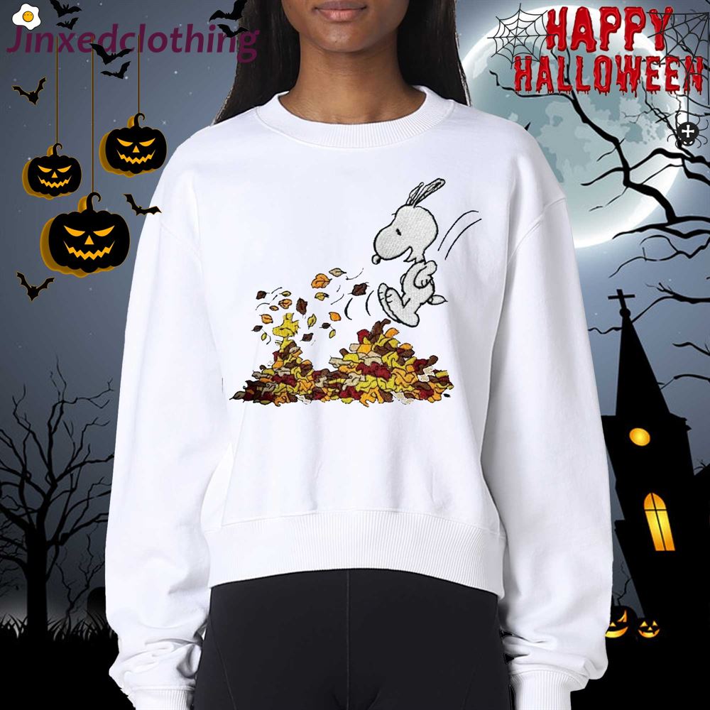 Snoopy Fall Halloween Embroidered Sweatshirt Happy Sunday Snoopy 